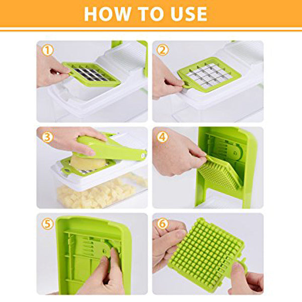 Kitchen Veggie Fruit Dicer Slicer