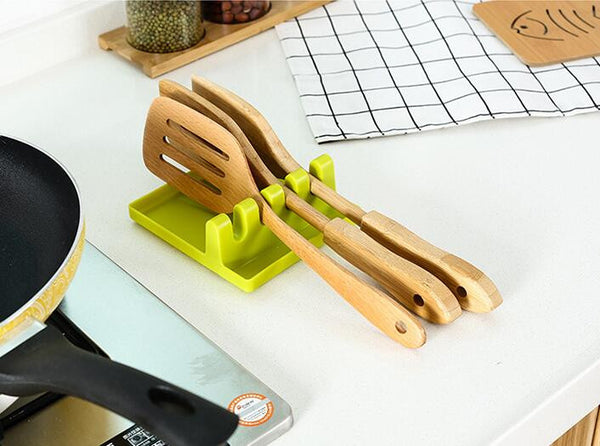 Kitchen Cooking Tools Kitchen Silicone Spoon Rest Utensil Spatula Holder Heat Resistant