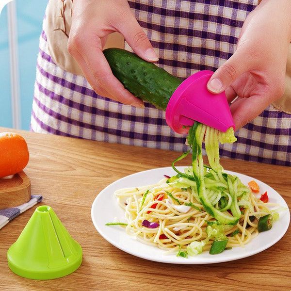 Kitchen Funnel Model Spiral Slicer Vegetable Shred Carrot Radish Cutter